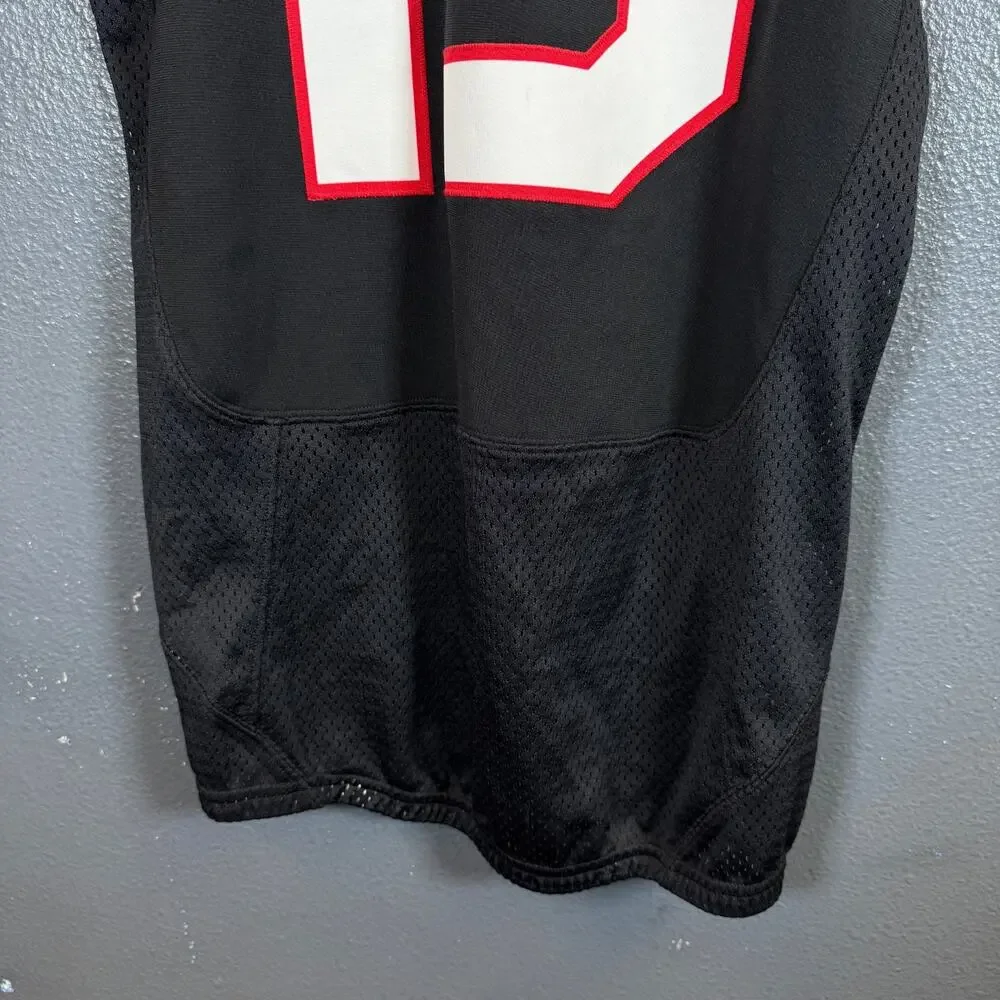 Nike Team Football Pro Mens LARGE #19 black Training Jersey A04794-010
